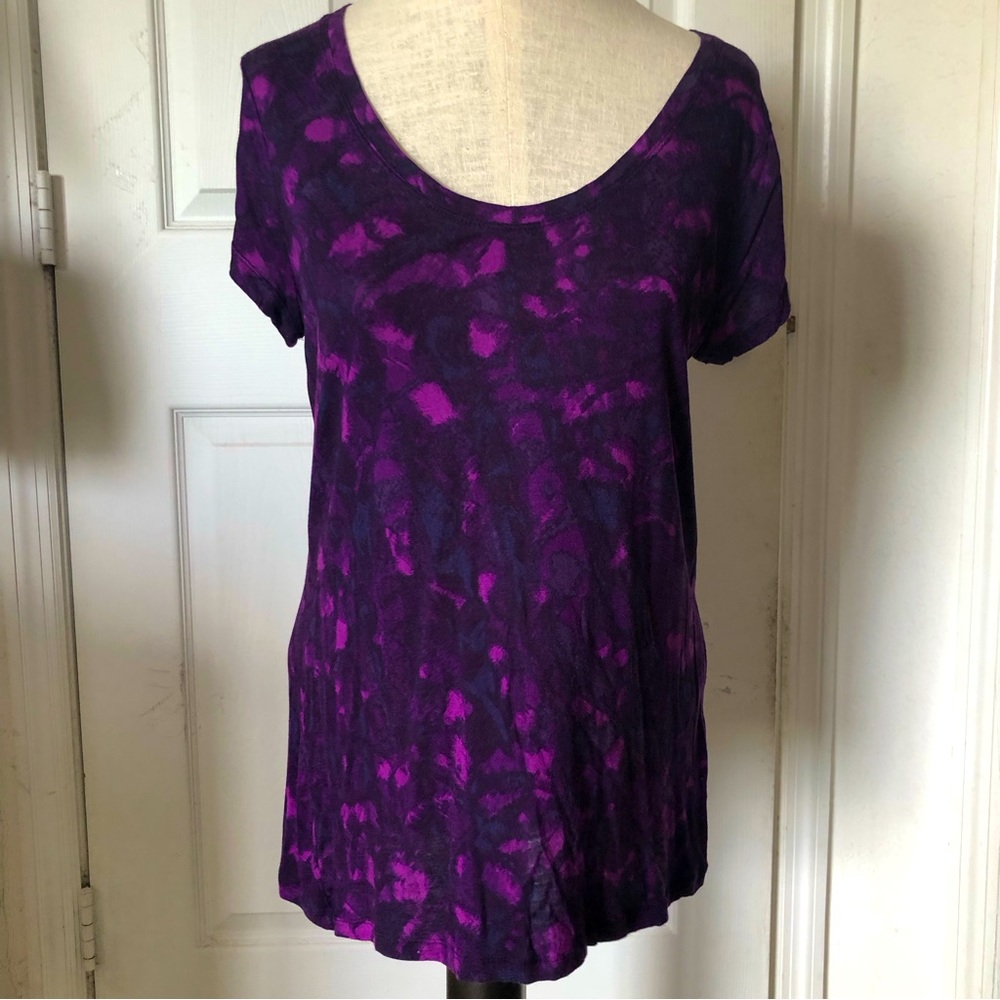 Banana Republic Purple Printed Top - Picture 1 of 5